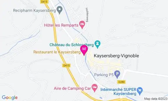 Localisation Restaurant  Le Kaysersberg