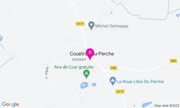 Localisation Le Restaurant de la Rose