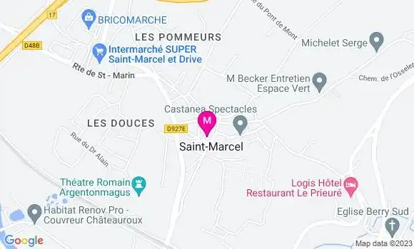 Localisation Restaurant Bar Les Mersans