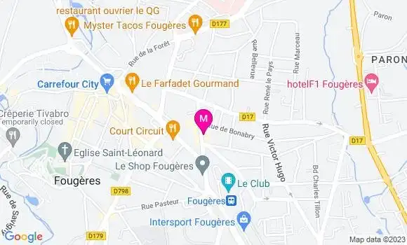 Localisation Restaurant  La Petite Feuterie