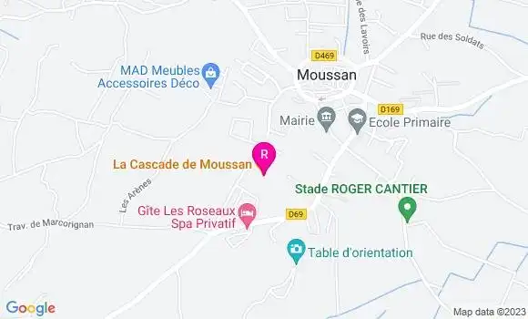Localisation Restaurant  La Cascade