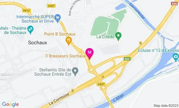 Localisation Restaurant  3 Brasseurs