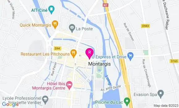 Localisation Restaurant  La Cantine