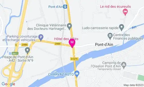 Localisation Restaurant  Les Alliés