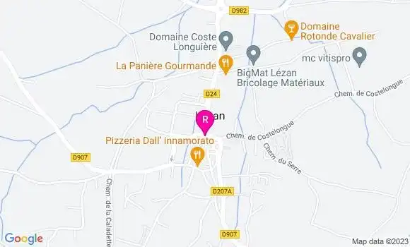 Localisation Restaurant  Les Secrets de Celine
