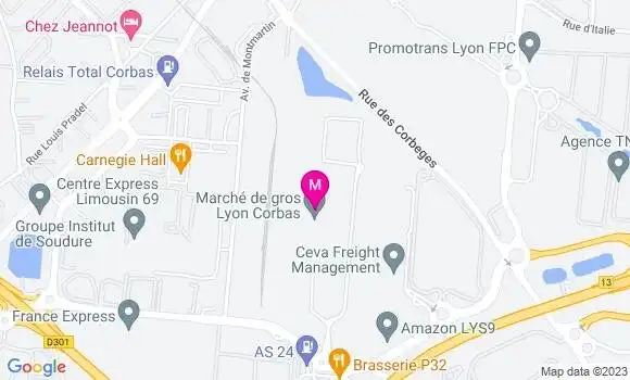Localisation Restaurant  La Pause Marché