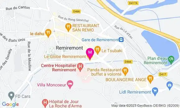 Localisation Restaurant  Le Globe