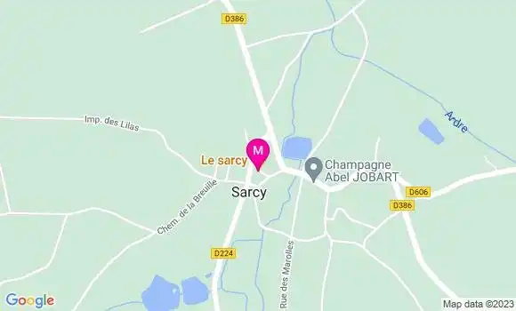 Localisation Restaurant  Café de Sarcy