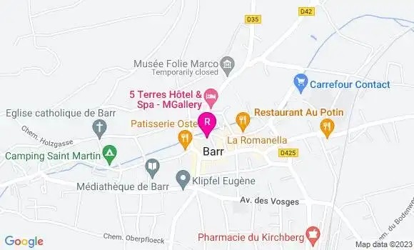 Localisation Restaurant  L
