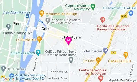 Localisation Restaurant Bar Le Petit Vatel