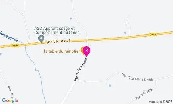 Localisation Restaurant  La Table du Minotier