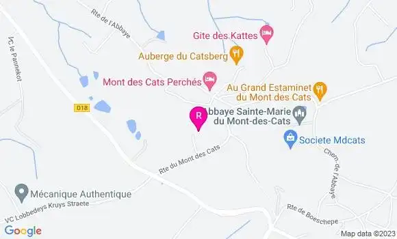 Localisation Auberge de la Sapiniere