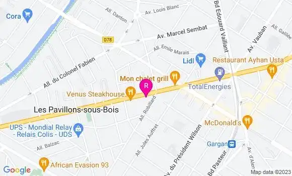 Localisation Restaurant  Beef Factory