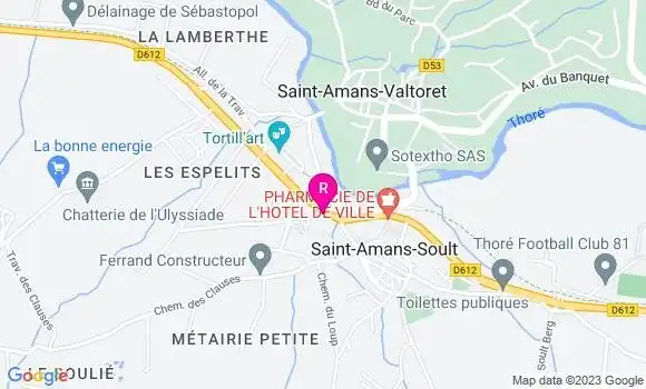 Localisation Restaurant  La Croix Blanche