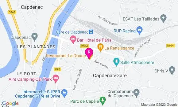 Localisation Restaurant Bar Café le France