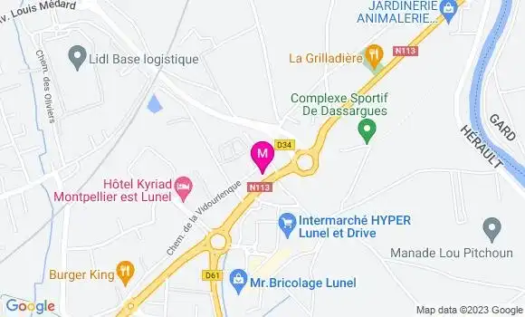 Localisation Restaurant  La Plaza Lunae