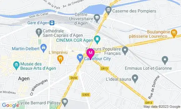Localisation Café Le Vestiaire