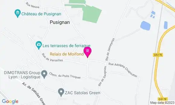 Localisation Restaurant  Relais de Moifond