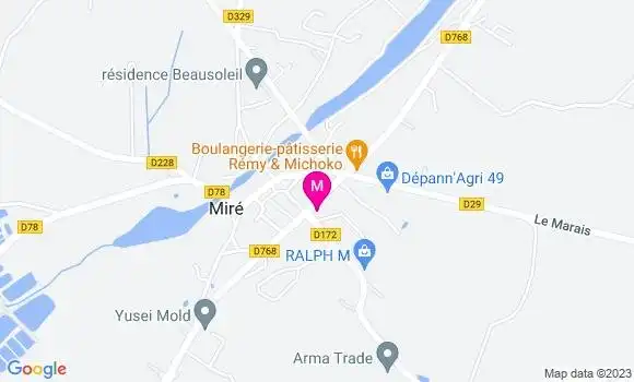 Localisation Restaurant  Le Relais du Dolmen