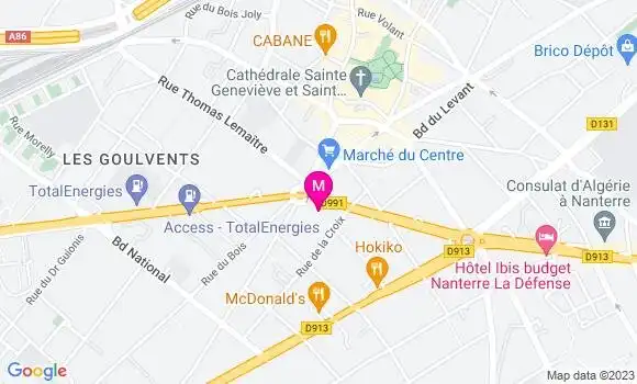Localisation Restaurant Grill Le Mustang