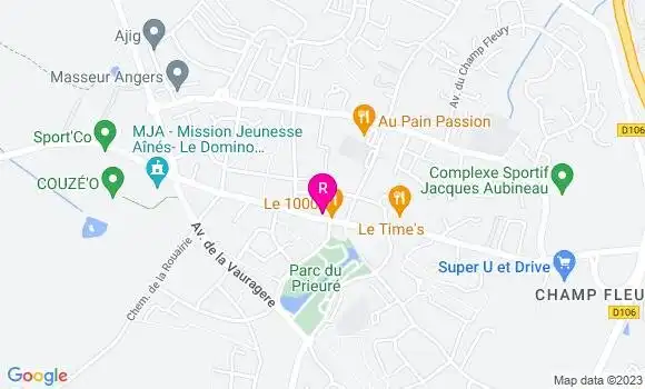 Localisation Restaurant  Au P
