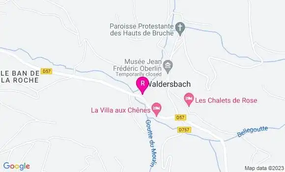 Localisation Auberge A la Bonne Fontaine