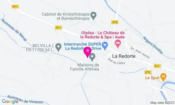 Localisation Restaurant  Le Marcel Charmant