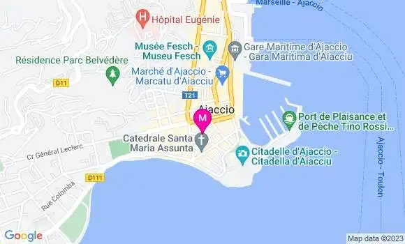 Localisation Restaurant  8 de Coeur