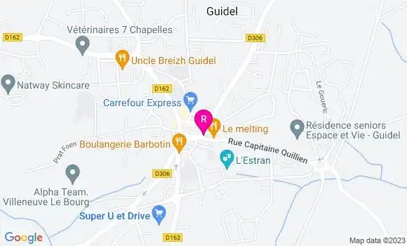 Localisation Crêperie La Frégate