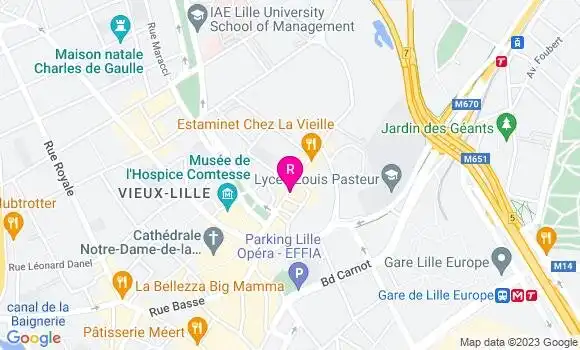 Localisation Restaurant  Monsieur Jacques