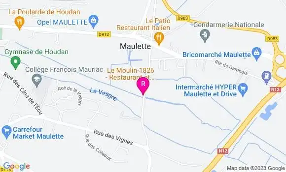 Localisation Restaurant  Le Moulin 1826