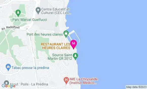 Localisation Restaurant  Les Heures Claires