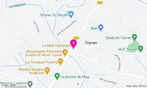 Localisation Restaurant  Le Midi Teyranais