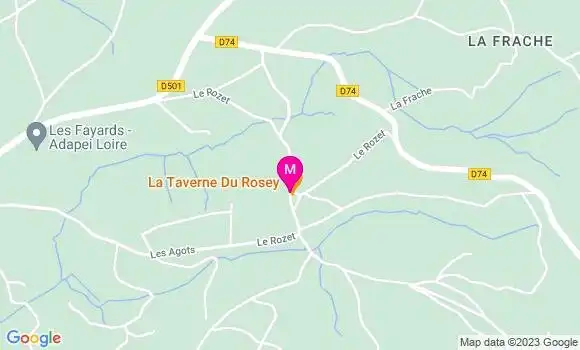 Localisation La Taverne du Rosey