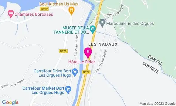 Localisation Restaurant  Le Rider