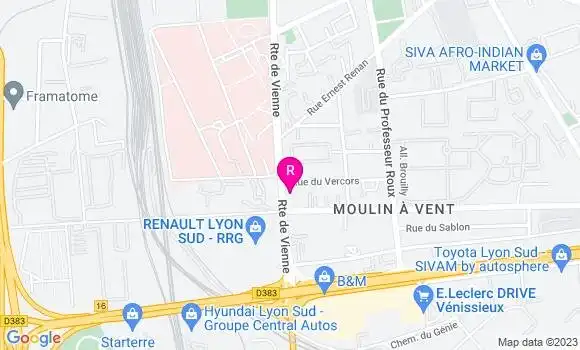 Localisation Restaurant Bar O