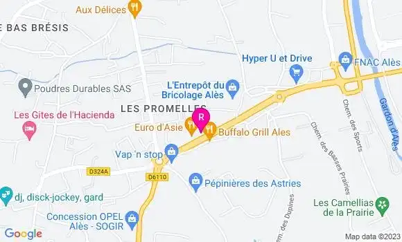 Localisation Restaurant Asiatique Euro d