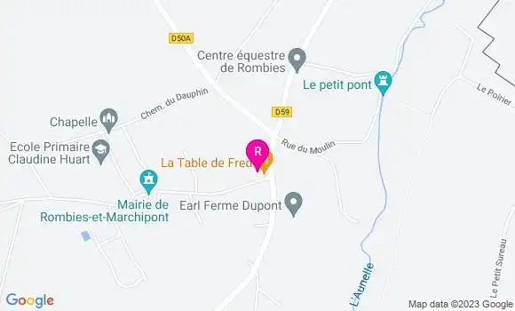 Localisation Restaurant  La Table de Fred