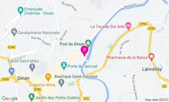 Localisation Restaurant  Les Voyageurs