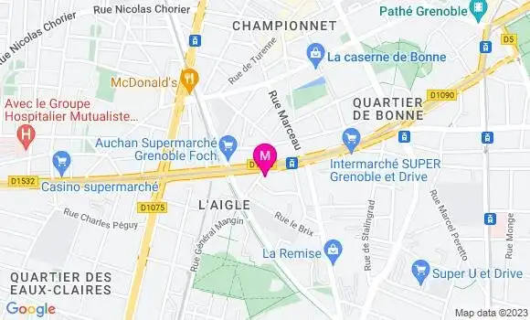 Localisation Restaurant  Le Sultan de Grenoble
