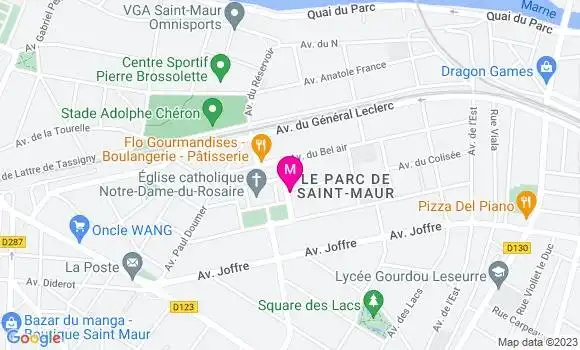 Localisation Restaurant  La Table des Marronniers