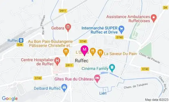 Localisation Le Bistrot Central