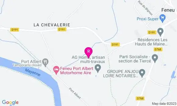 Localisation Restaurant  Guinguette du Port Albert