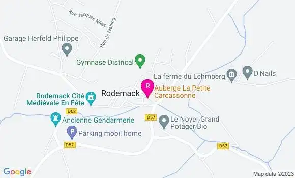 Localisation Auberge La Petite Carcassonne