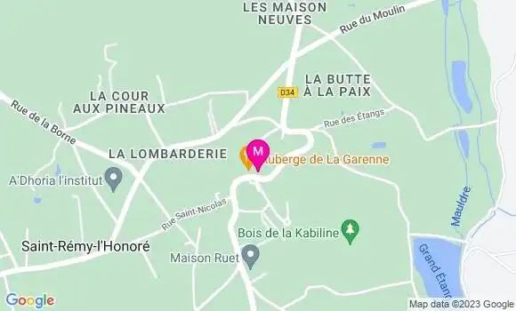 Localisation Auberge de la Garenne