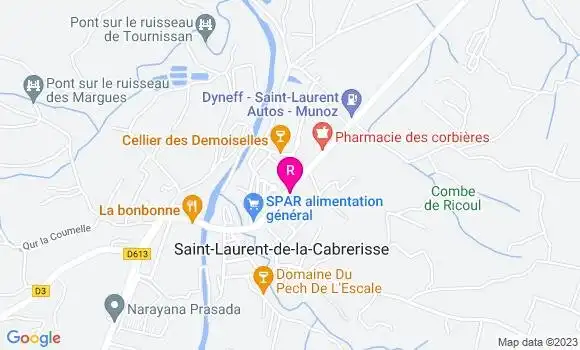 Localisation Restaurant  Le Pôle Saint Laurent