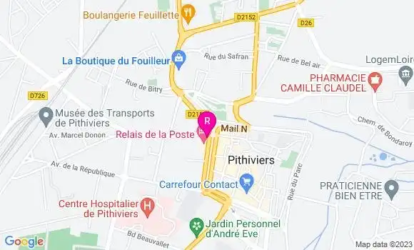 Localisation Restaurant  La Porte de Beauce