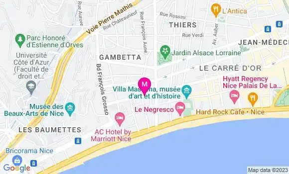 Localisation Dante Restaurant