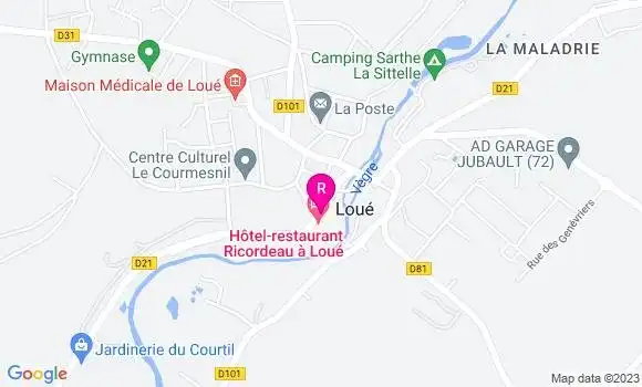 Localisation Restaurant  La Table du Coq