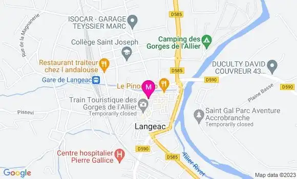 Localisation Restaurant Hôtel Le Central